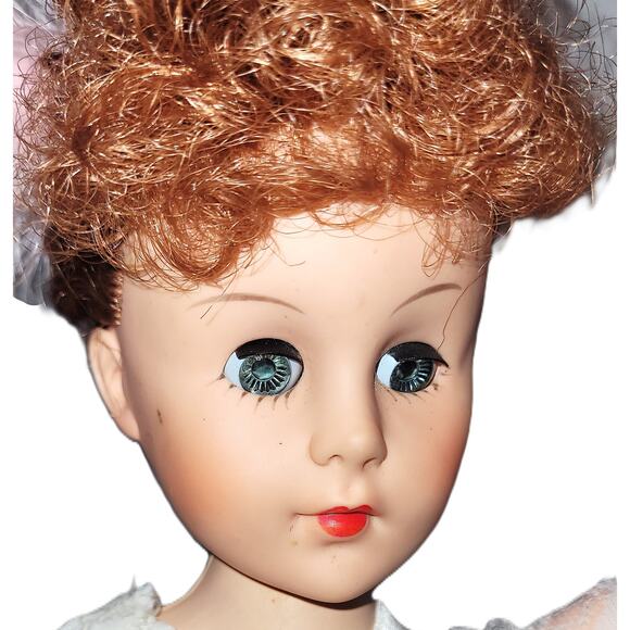 16" 50's Vintage Beautifu Blue Eyed Ginger Valentine Capezio Ballerina Doll Aida - Picture 3 of 16